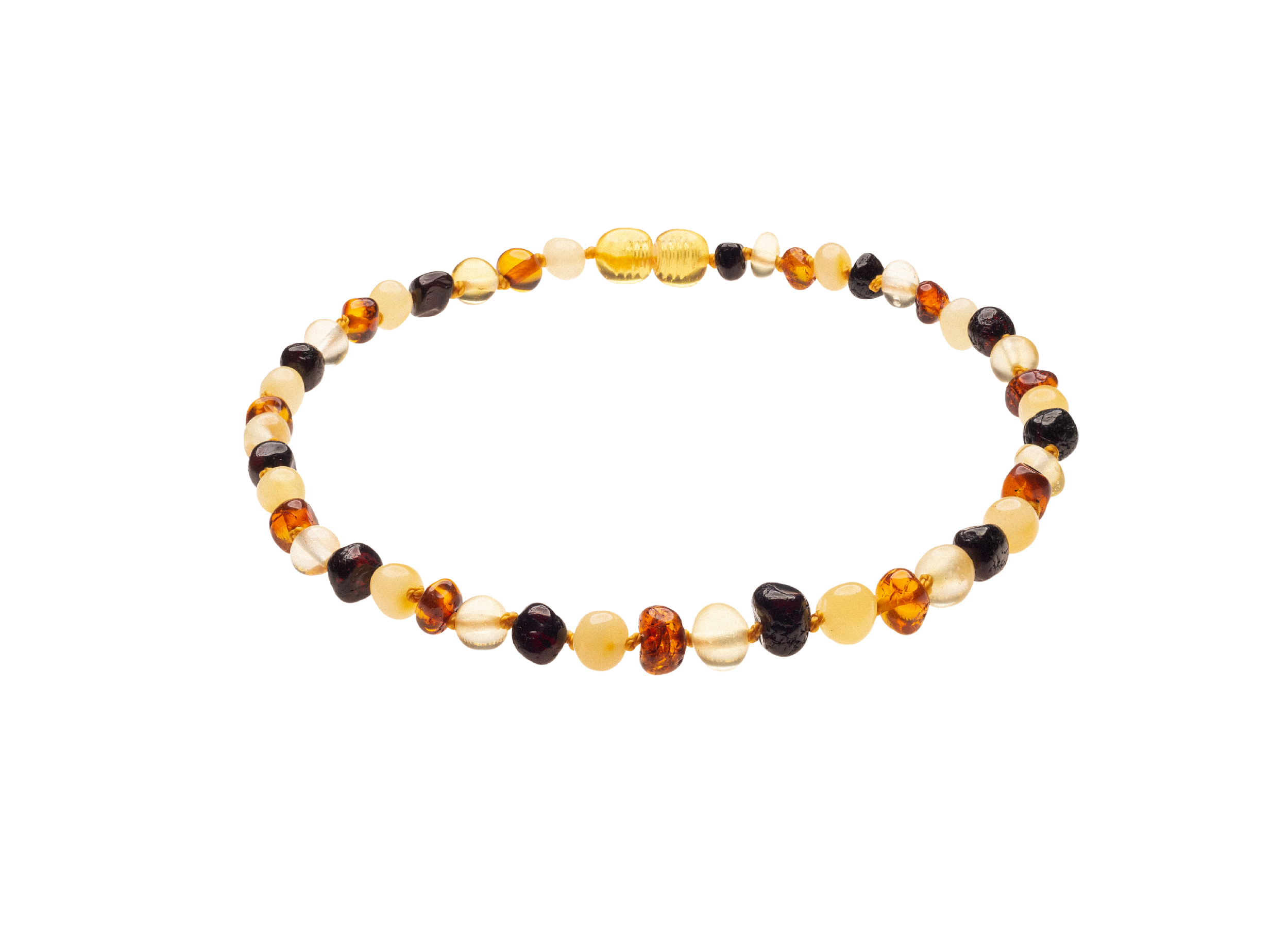 Genuine Amber Necklace Made With Polished Mix